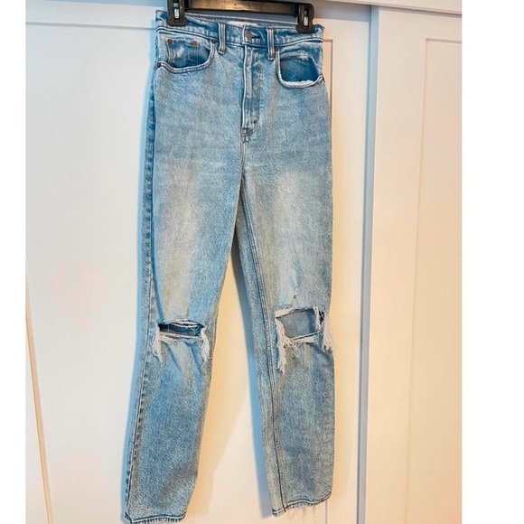 Abercrombie & Fitch Denim - Light Blue Distressed Women's Jeans